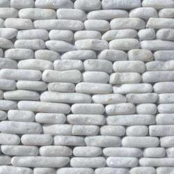 Manufacturers Exporters and Wholesale Suppliers of White Flat Pebble Delhi Delhi